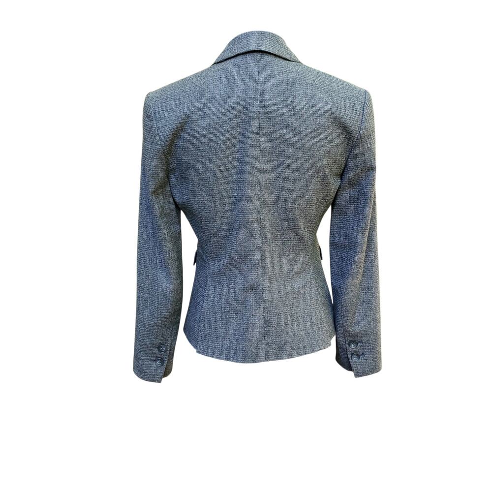 Theory Edynas Gray Wool Tweed Blazer Preppy Ivy Jacket Sz 2 - Picture 9 of 16